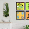 Set of 4 Restroom wall frame