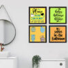 Set of 4 Restroom wall frame