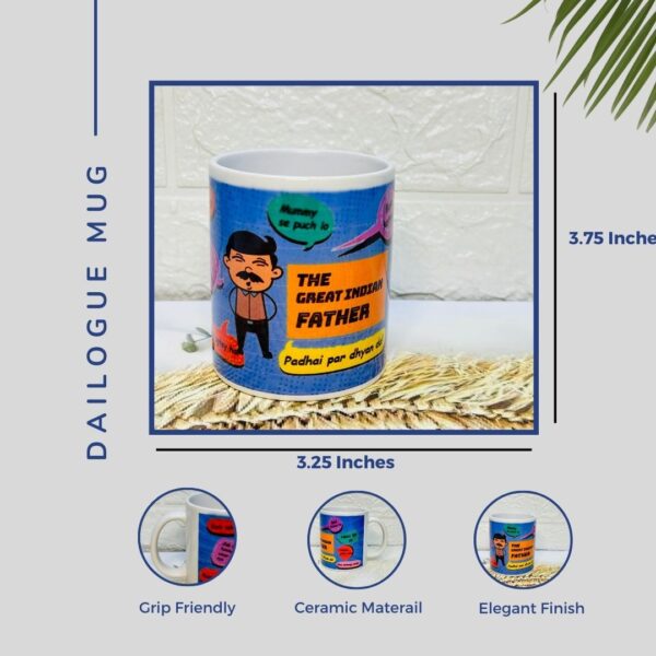 Papa dialogue mug - Image 4