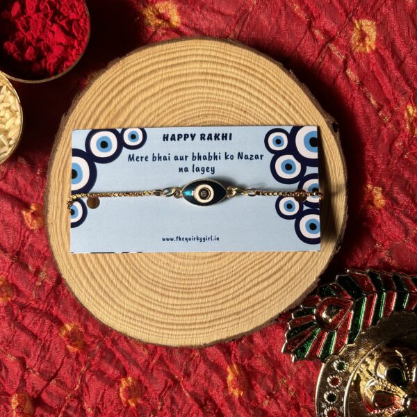 Bhabhi evil eye bracelet rakhi
