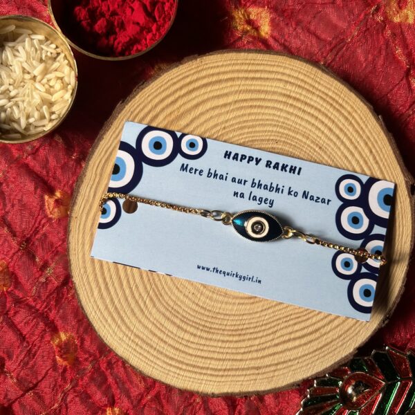 Bhabhi evil eye bracelet rakhi - Image 2