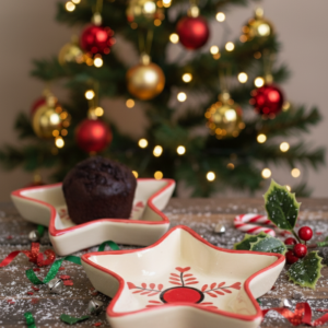 Star Red Snack Plate