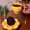 Yellow Sunflower Cup with Saucer