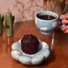 Blue Sunflower Cup with Saucer