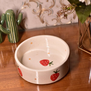 Strawberry Flat Bowl
