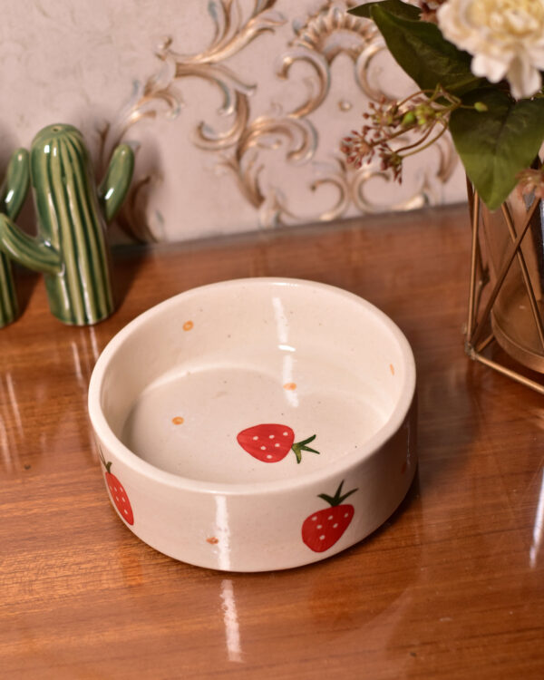 Strawberry Flat Bowl
