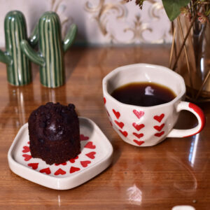 Heart Cup with Saucer
