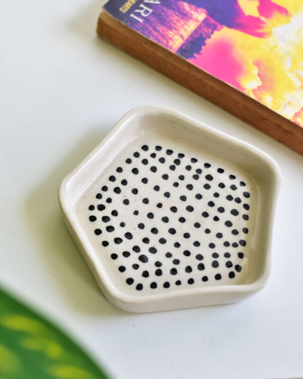Black Polka Dots Plates