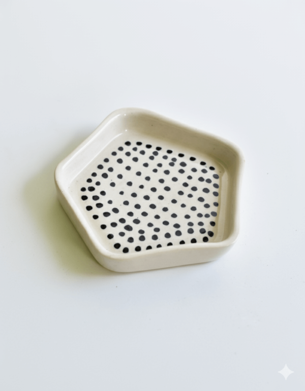 Black Polka Dots Plates
