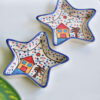 Star Blue Snack Plate
