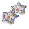 Star Blue Snack Plate