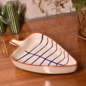 Cross line Leaf Platter