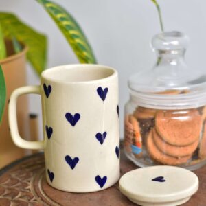 Midnight heart Mug with Lid