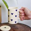 Midnight heart Mug with Lid