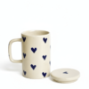 Midnight heart Mug with Lid