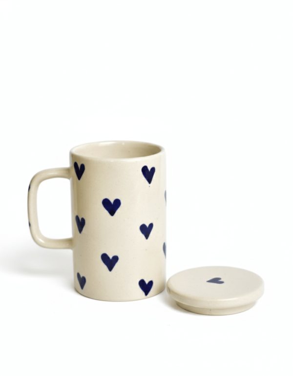 Midnight heart Mug with Lid