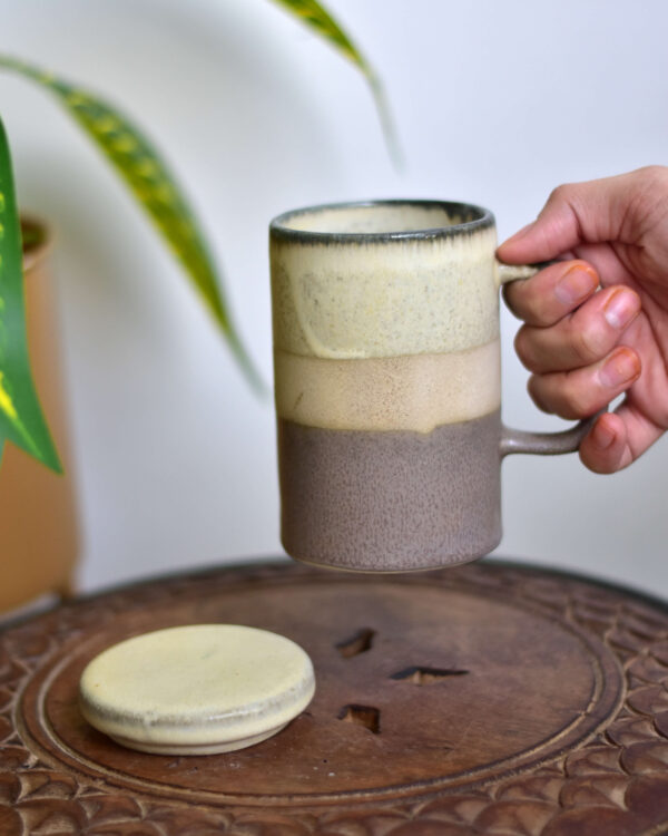 Grey Mug with Lid