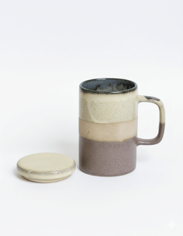 Grey Mug with Lid