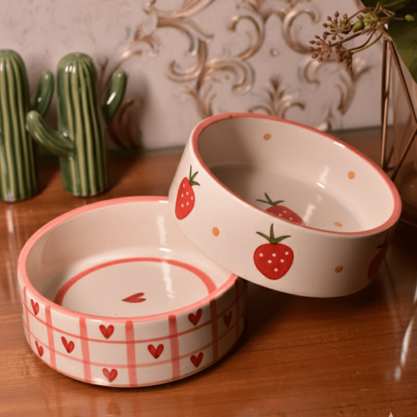 Strawberry Flat Bowl