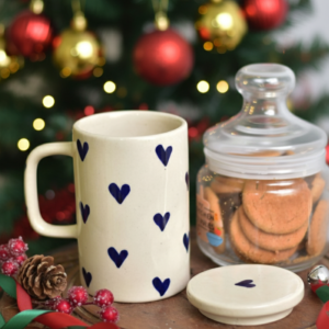 Midnight heart Mug with Lid