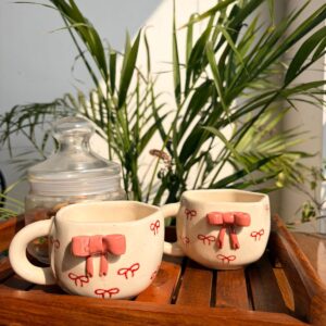Pink bow cup combo