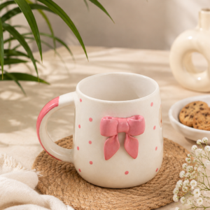 Bow mug Bow Hand Mug