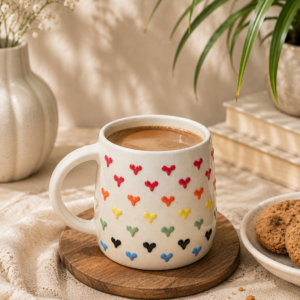 Rainbow Heart Mug