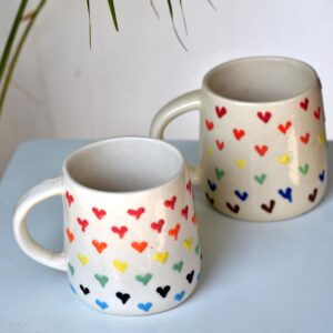 Rainbow Heart Mug
