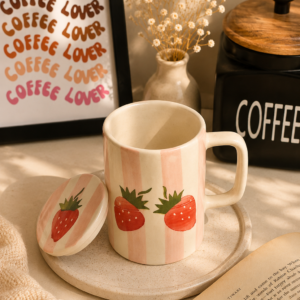 Strawberry Lid Mug
