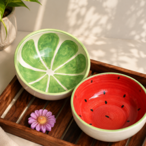 Citrus and Watermelon Combo Bowl set