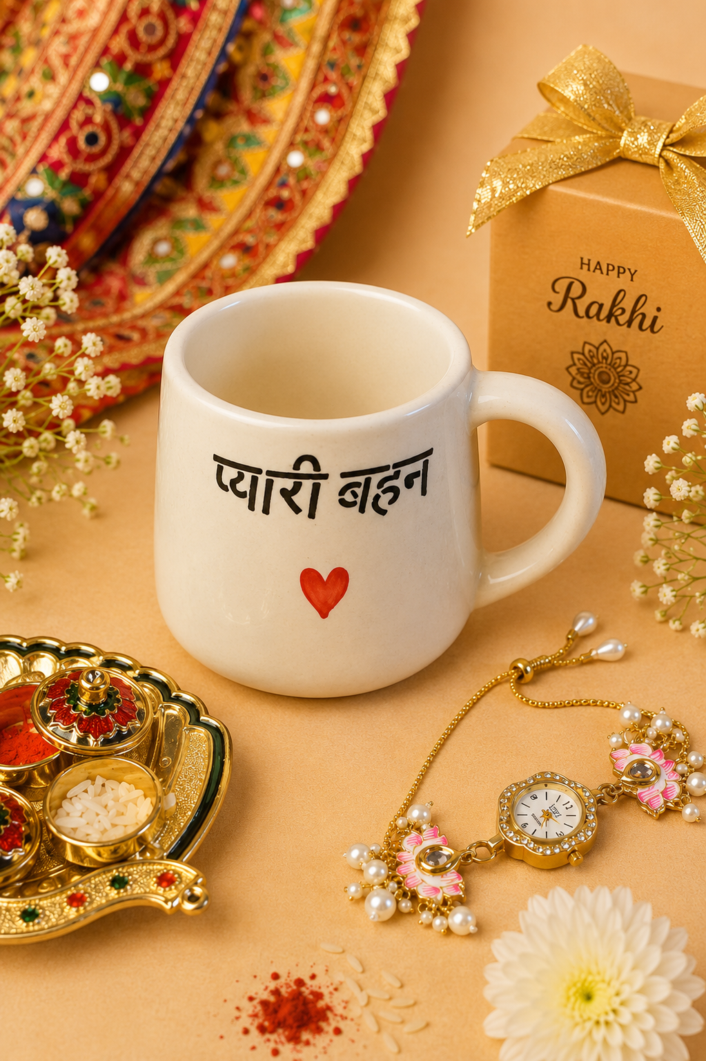 Pyari Behen Mug with Kashmiri Bracelet