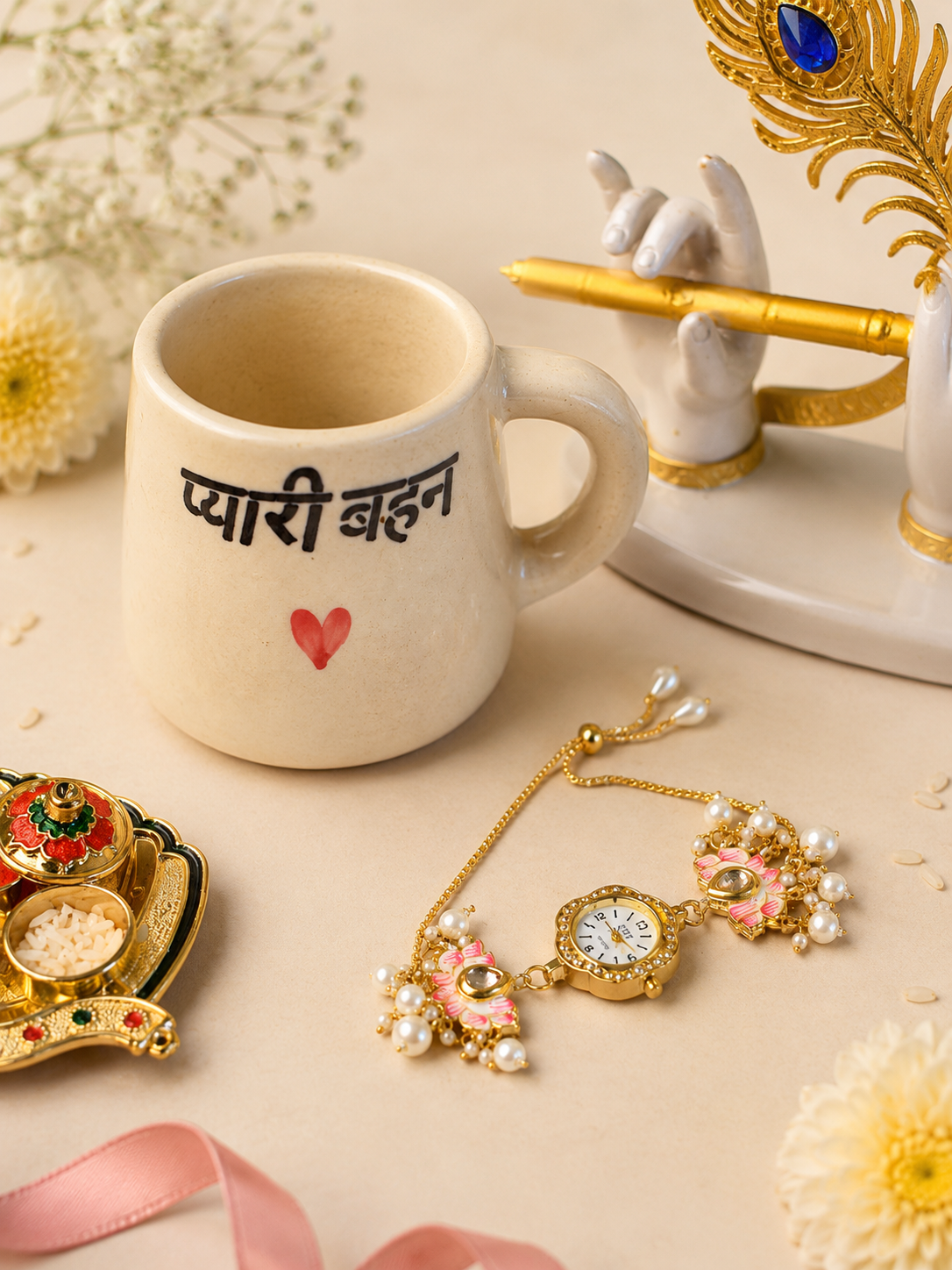 Pyari Behen Mug with Kashmiri Bracelet - Image 6