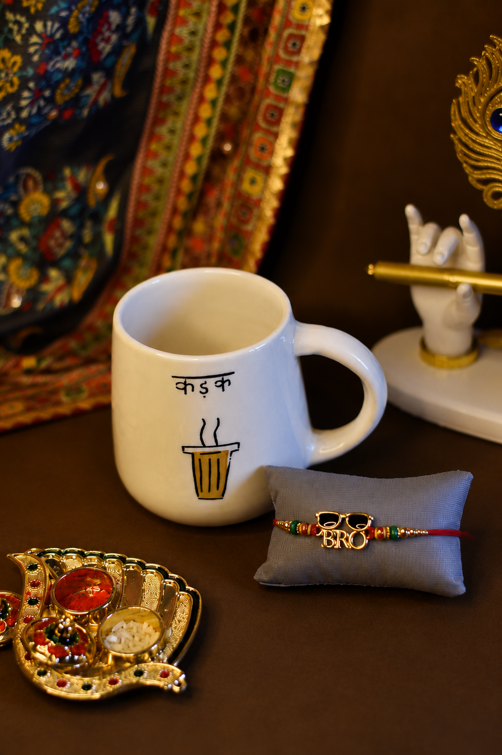 Kadak Chai Mug with Rakhi - Image 5