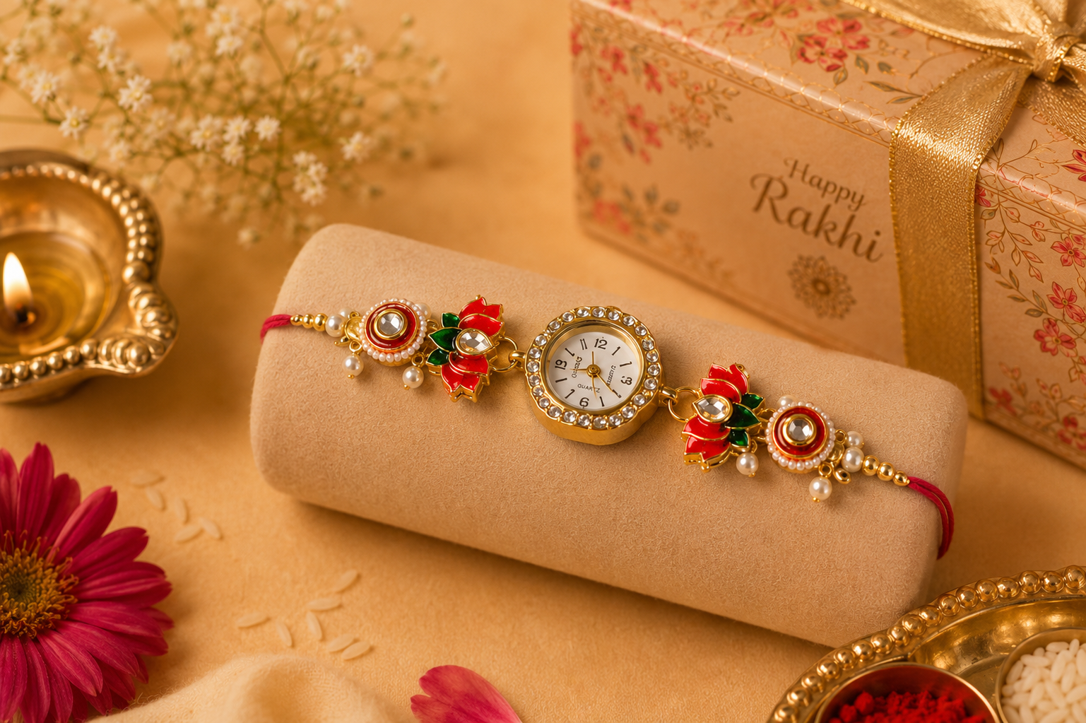Kashmiri Bhaiya & Bhabhi Rakhi Pair - Image 3