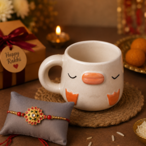 ChatGPT Image Jul 28, 2026, 03_25_16 PM Duck mug with Rakhi