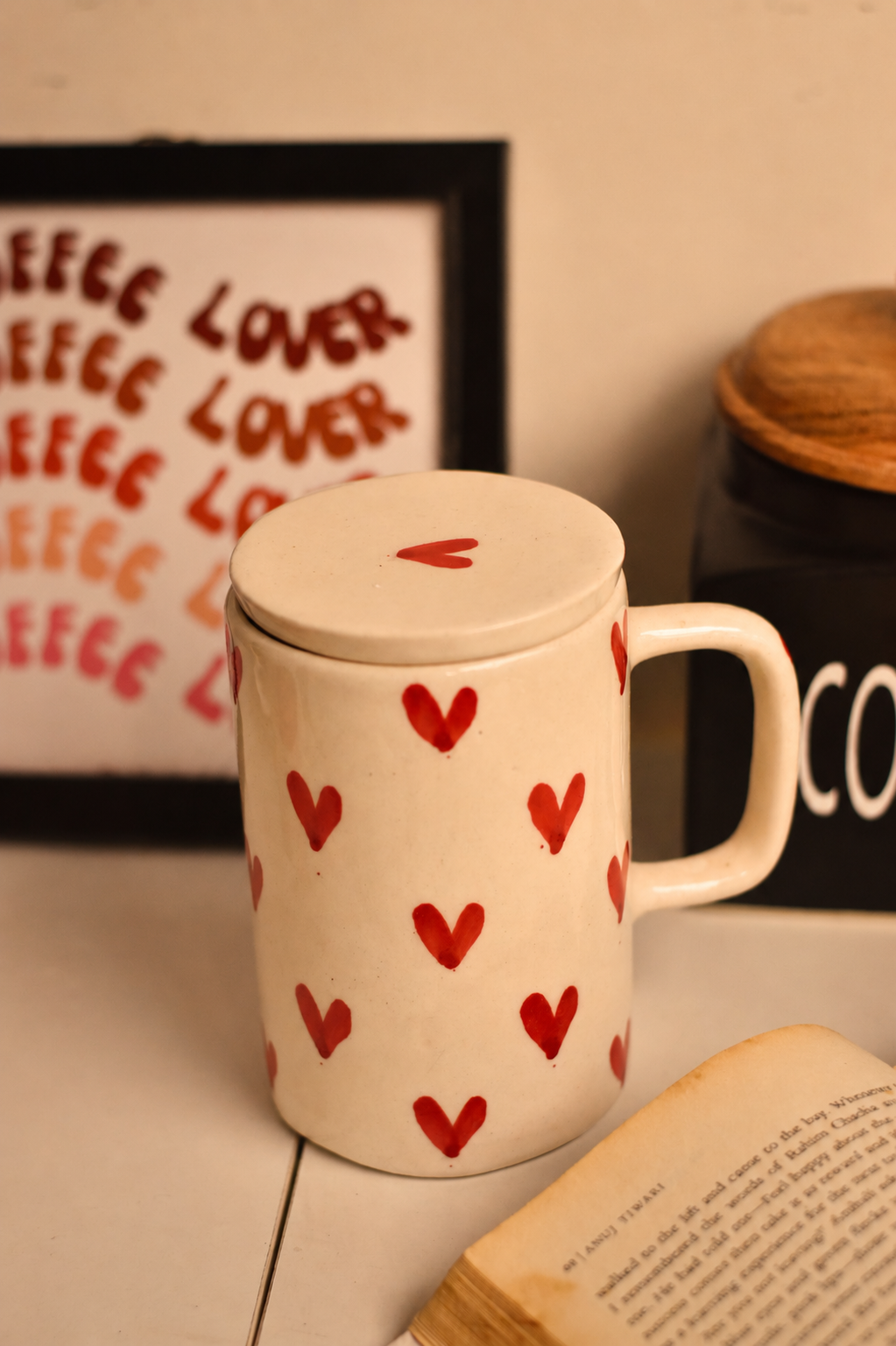 Little Heart Mug with Lid - Image 2