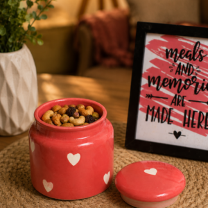 Heart Jar Ceramic Container