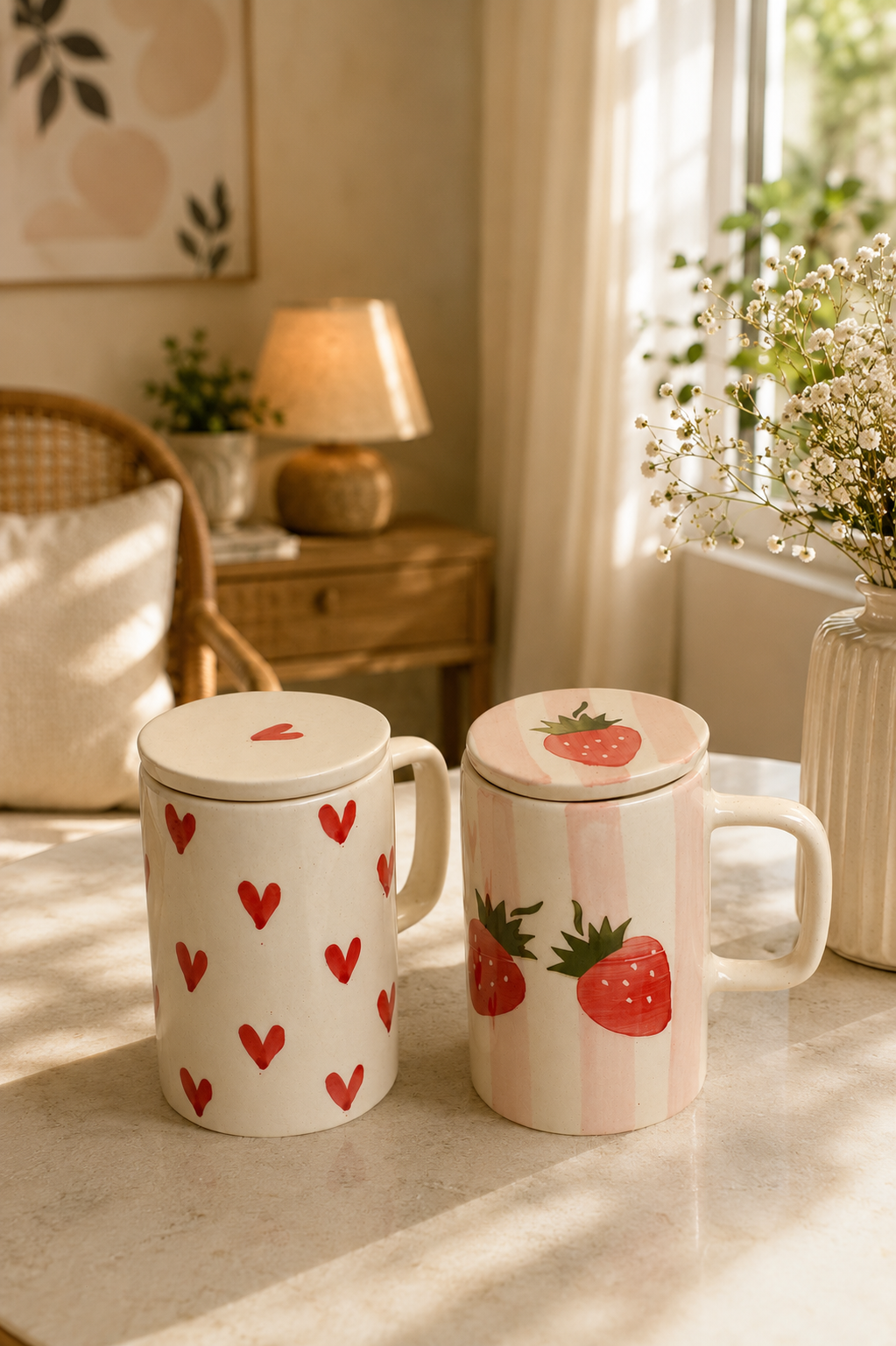 Heart and Strawberry Mug Combo - Image 2