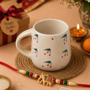 Cherry Mug with Rakhi