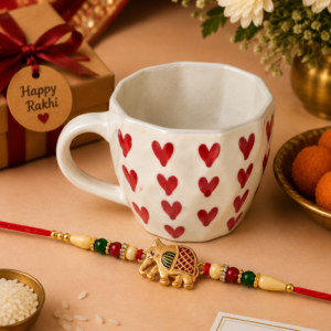 Sweetheart Mug with Rakhi