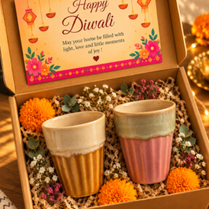 Set of 2 Earth Tone Kulhad Cups