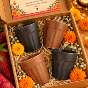 Set of 4 Rustic Kulhad Cups