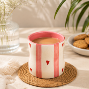 Ceramic Pink Glass