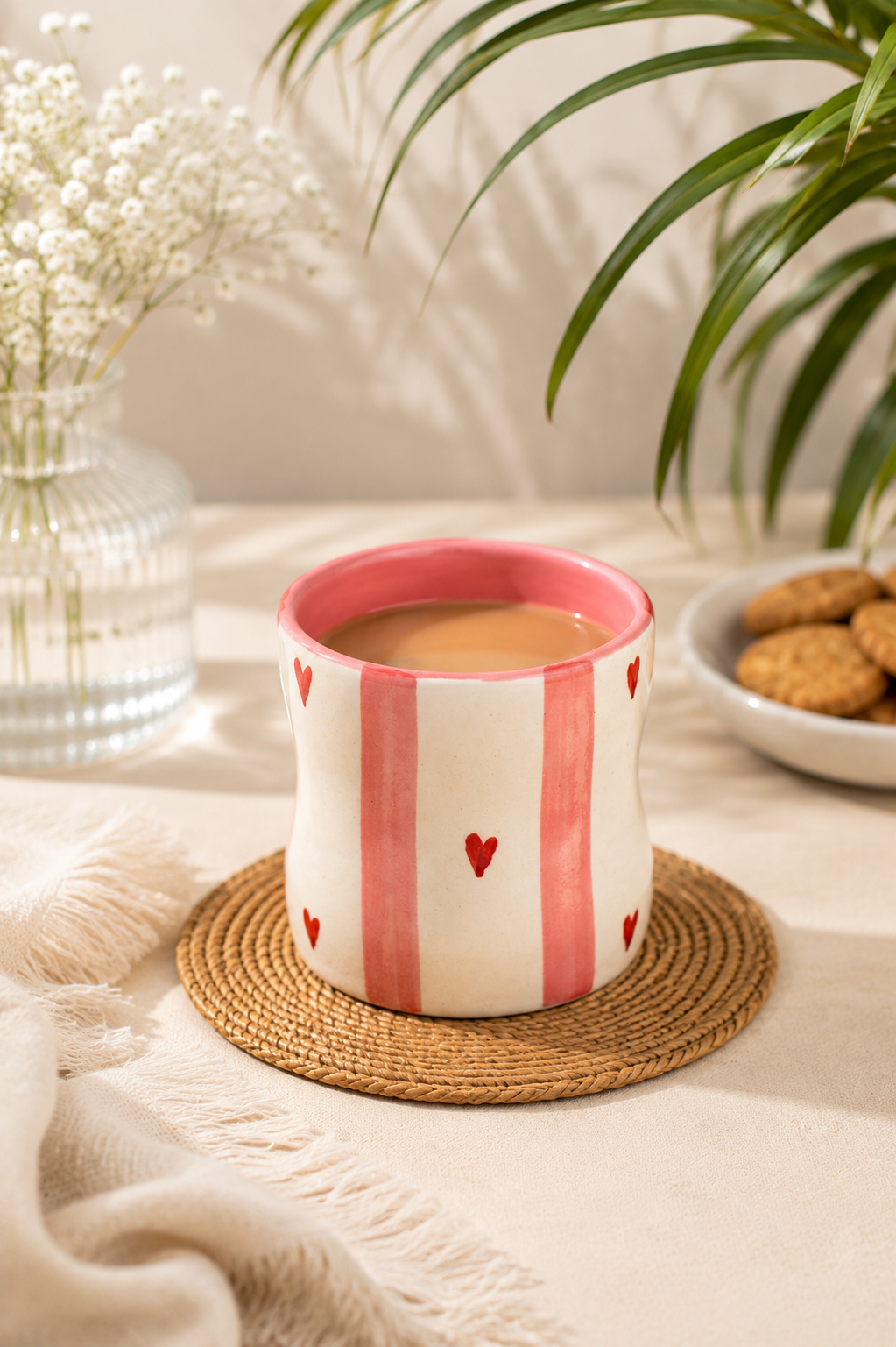 Ceramic Pink Glass
